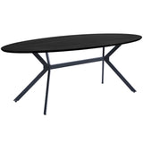 Bruno Eettafel Ovaal Mdf Zwart 220x100 Cm van WOOOD – Luxe comfort op maat van PureWonen. Vraag naar de beste prijs.