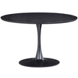 Sammy Eettafel Trompetvoet Rond Mdf Zwart O120 Cm van WOOOD – Luxe comfort op maat van PureWonen. Vraag naar de beste prijs.