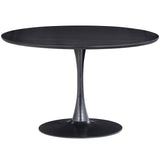 Sammy Eettafel Trompetvoet Rond Mdf Zwart O120 Cm van WOOOD – Luxe comfort op maat van PureWonen. Vraag naar de beste prijs.