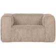 BEAN FAUTEUIL GROVE RIBSTOF TRAVERTIN van WOOOD – Luxe comfort op maat van PureWonen. Vraag naar de beste prijs.