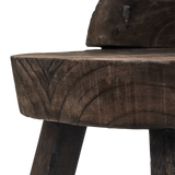 Rosalie Decoratieve Kruk/Stoel Hout Donkerbruin van WOOOD – Luxe comfort op maat van PureWonen. Vraag naar de beste prijs.