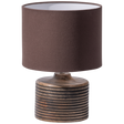 Menzo Tafellamp Met Carving Hout Warm Bruin van WOOOD – Luxe comfort op maat van PureWonen. Vraag naar de beste prijs.