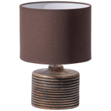 Menzo Tafellamp Met Carving Hout Warm Bruin van WOOOD – Luxe comfort op maat van PureWonen. Vraag naar de beste prijs.
