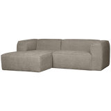 Bean Chaise Longue Links Grove Melange Travertin van WOOOD – Luxe comfort op maat van PureWonen. Vraag naar de beste prijs.