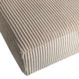 Bean Chaise Longue Links Grove Ribstof Travertin van WOOOD – Luxe comfort op maat van PureWonen. Vraag naar de beste prijs.