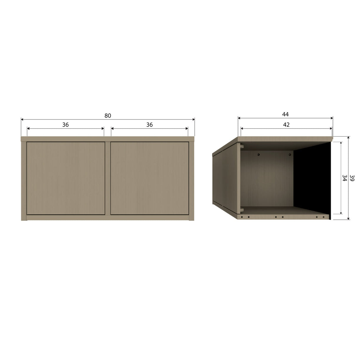 Turner Opbergbank Grenen Mud [Fsc]