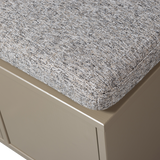 Turner Opbergbank Grenen Mud Met Zitkussen Khaki [Fsc] van WOOOD – Luxe comfort op maat van PureWonen. Vraag naar de beste prijs.
