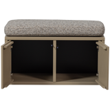 Turner Opbergbank Grenen Mud Met Zitkussen Khaki [Fsc] van WOOOD – Luxe comfort op maat van PureWonen. Vraag naar de beste prijs.