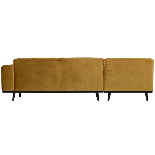 Statement Hoekbank Links Fluweel Honinggeel van BePureHome – Luxe comfort op maat van PureWonen. Vraag naar de beste prijs.
