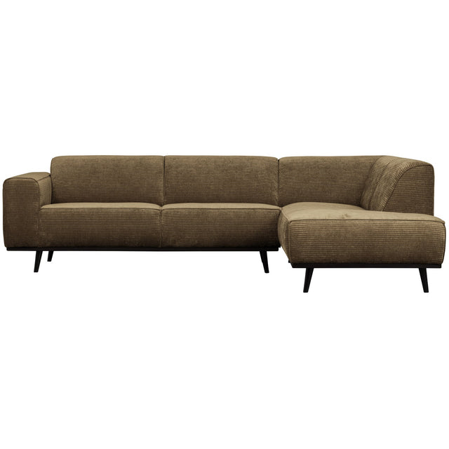 Statement Hoekbank Rechts Platte Brede Rib Rock van BePureHome – Luxe comfort op maat van PureWonen. Vraag naar de beste prijs.