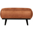 Statement Hocker Lederlook Cognac van BePureHome – Luxe comfort op maat van PureWonen. Vraag naar de beste prijs.