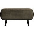Statement Hocker Fluweel Warm Groen van BePureHome – Luxe comfort op maat van PureWonen. Vraag naar de beste prijs.