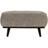 Statement Hocker Brede Platte Rib Clay van BePureHome – Luxe comfort op maat van PureWonen. Vraag naar de beste prijs.