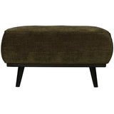 Statement Hocker Brede Platte Rib Warm Groen van BePureHome – Luxe comfort op maat van PureWonen. Vraag naar de beste prijs.