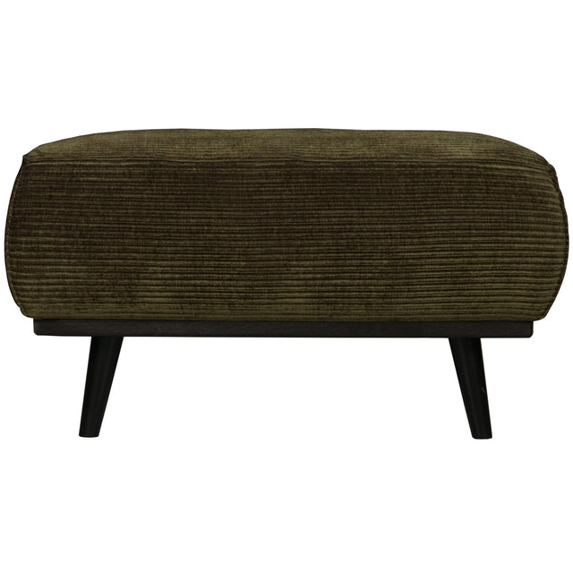 Statement Hocker Brede Platte Rib Warm Groen van BePureHome – Luxe comfort op maat van PureWonen. Vraag naar de beste prijs.
