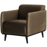 Statement Fauteuil Met Arm Fluweel Taupe