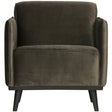 Statement Fauteuil Met Arm Fluweel Warm Groen van BePureHome – Luxe comfort op maat van PureWonen. Vraag naar de beste prijs.