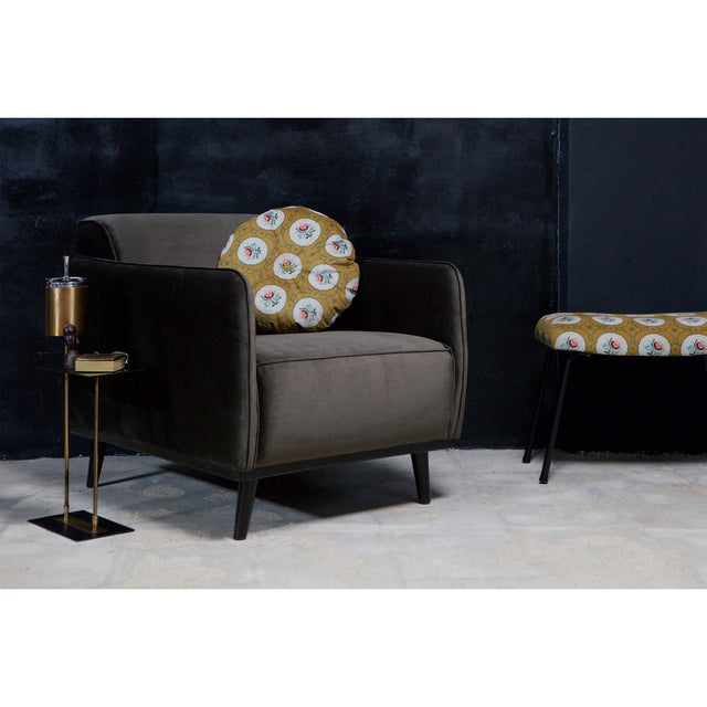 Statement Fauteuil Met Arm Fluweel Warm Groen van BePureHome – Luxe comfort op maat van PureWonen. Vraag naar de beste prijs.