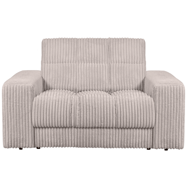 Second Date Loveseat Grove Ribstof Naturel van WOOOD - laagste prijs offerte van PureWonen