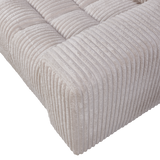 Second Date Loveseat Grove Ribstof Naturel van WOOOD - laagste prijs offerte van PureWonen