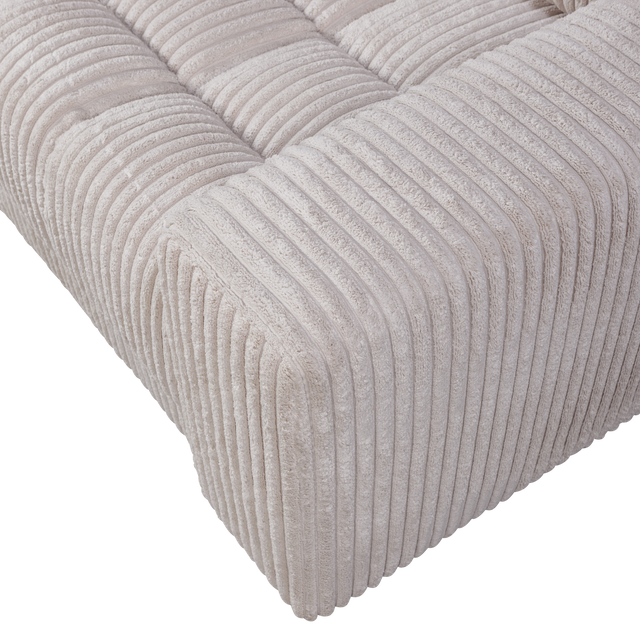 Second Date Loveseat Grove Ribstof Naturel van WOOOD - laagste prijs offerte van PureWonen