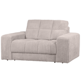 Second Date Loveseat Grove Ribstof Naturel van WOOOD - laagste prijs offerte van PureWonen