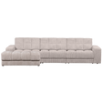 Second Date Chaise Longue Links Grove Ribstof Naturel van WOOOD – Luxe comfort op maat van PureWonen. Vraag naar de beste prijs.