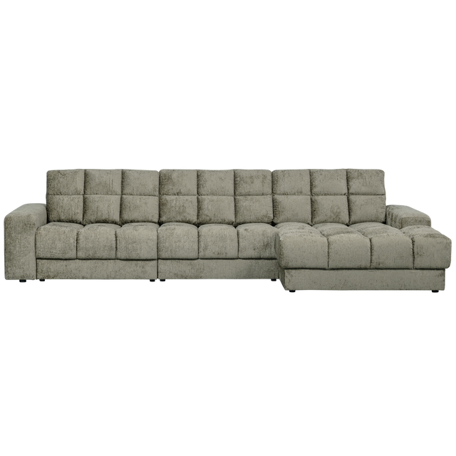 Second Date Chaise Longue Rechts Structure Velvet Frost van WOOOD - laagste prijs offerte van PureWonen