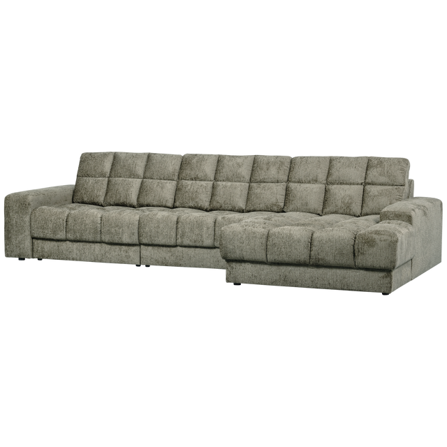 Second Date Chaise Longue Rechts Structure Velvet Frost van WOOOD - laagste prijs offerte van PureWonen