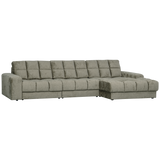 Second Date Chaise Longue Rechts Structure Velvet Frost van WOOOD - laagste prijs offerte van PureWonen
