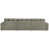 Second Date Chaise Longue Rechts Structure Velvet Frost van WOOOD - laagste prijs offerte van PureWonen