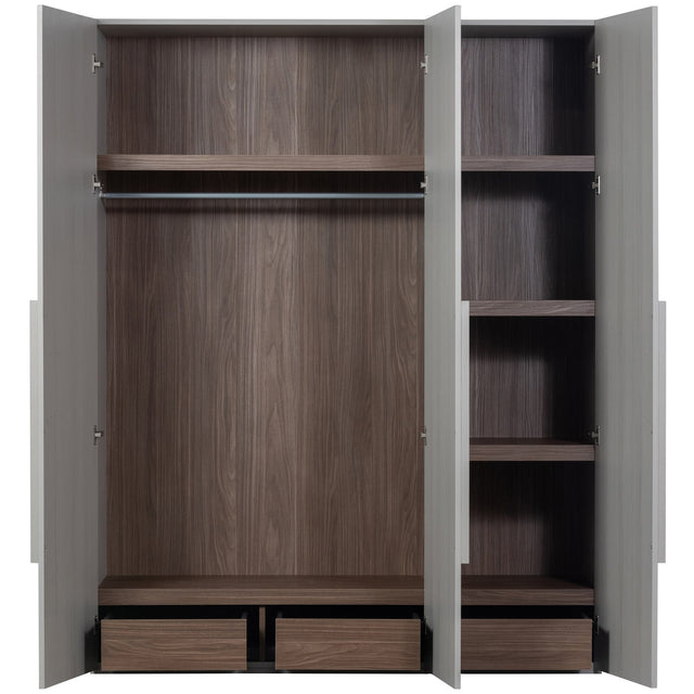 Rens 3 Drs Hang/Legkast Greep Lang Noten/Kiezelgrijs [Fsc] van WOOOD – Luxe comfort op maat van PureWonen. Vraag naar de beste prijs.