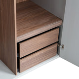 Rens 2 Drs Hang/Legkast Greep Lang Noten/Kiezelgrijs [Fsc] van WOOOD - laagste prijs offerte van PureWonen