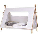 Tipi Bed Wit 90 X200 Incl Lattenbodem