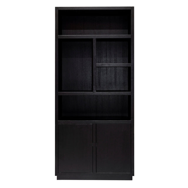 Boekenkast Oakura 2-deuren (Black) van Richmond Interiors - laagste prijs offerte van PureWonen