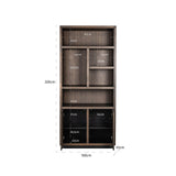 Boekenkast Oakura 2-deuren (Brown)