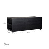 Salontafel Oakura bankelement (Black)