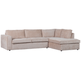 Hajo Hoekbank Rechts Chenille Zand van WOOOD – Luxe comfort op maat van PureWonen. Vraag naar de beste prijs.