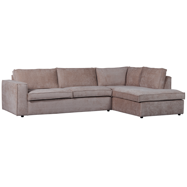 Hajo Hoekbank Rechts Chenille Taupe van WOOOD – Luxe comfort op maat van PureWonen. Vraag naar de beste prijs.