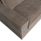 Hajo Hoekbank Rechts Ribstof Taupe van WOOOD – Luxe comfort op maat van PureWonen. Vraag naar de beste prijs.