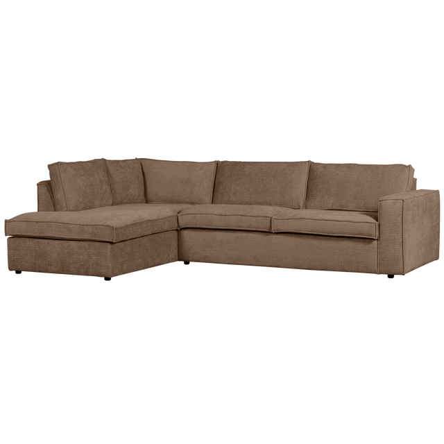 Hajo Hoekbank Links Chenille Mud van WOOOD – Luxe comfort op maat van PureWonen. Vraag naar de beste prijs.