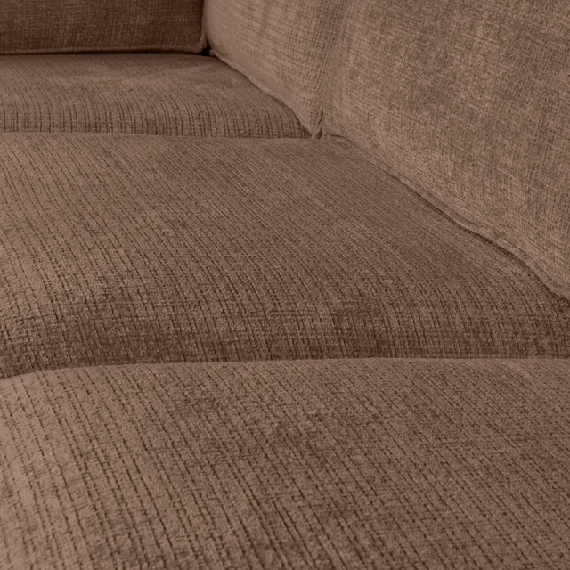 Hajo Hoekbank Links Chenille Mud van WOOOD – Luxe comfort op maat van PureWonen. Vraag naar de beste prijs.