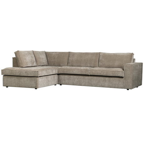 Hajo Hoekbank Links Ribstof Clay van WOOOD – Luxe comfort op maat van PureWonen. Vraag naar de beste prijs.