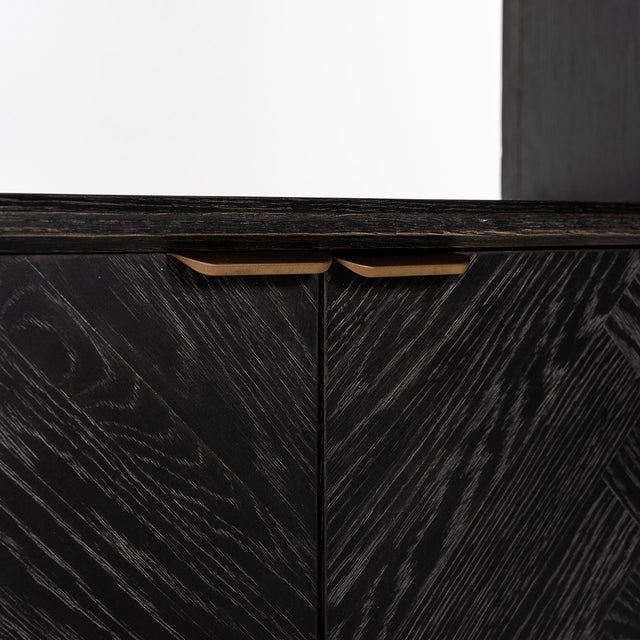 Boekenkast Blackbone brass 2-deuren (Black rustic) van Richmond Interiors – Luxe comfort op maat van PureWonen. Vraag naar de beste prijs.
