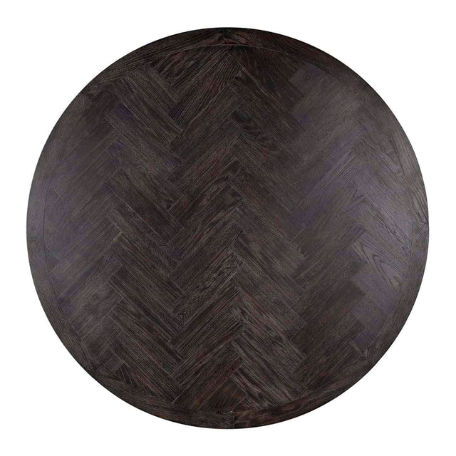 Eettafel Blackbone silver 140Ø (Black rustic) van Richmond Interiors - laagste prijs offerte van PureWonen