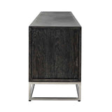 TV-dressoir Blackbone silver 4-deuren 220 (Black rustic)