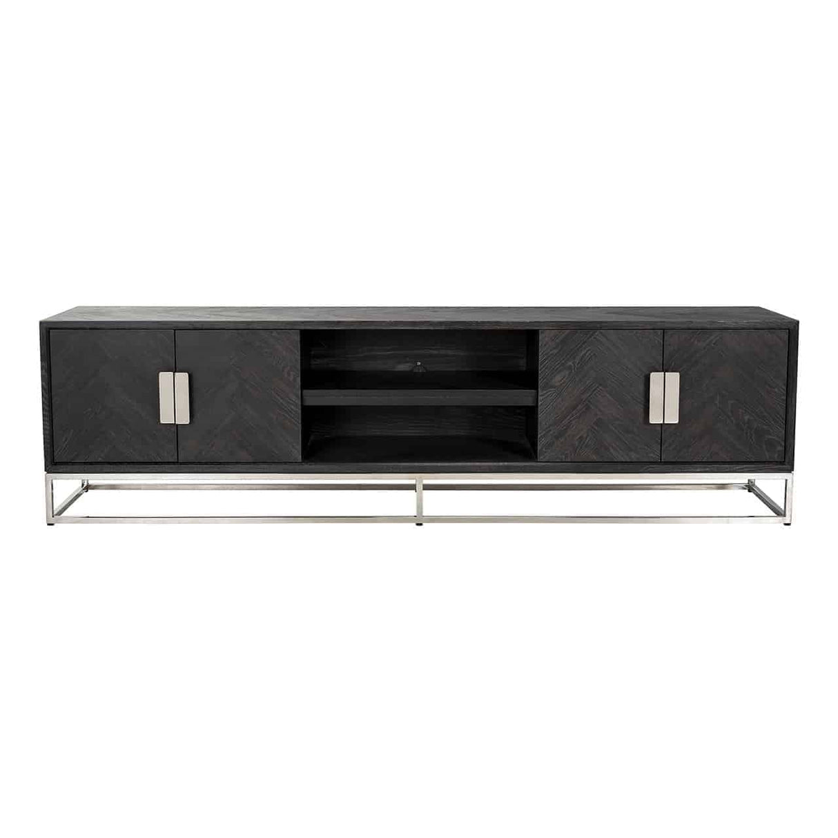 TV-dressoir Blackbone silver 4-deuren 220 (Black rustic)