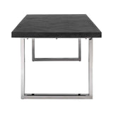 Eettafel Blackbone silver 220 (Black rustic)