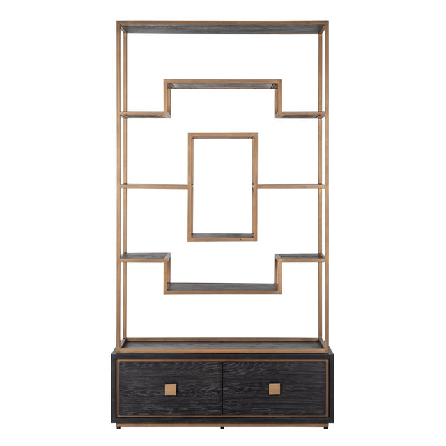 Wandkast Hunter 2-laden (Black rustic) van Richmond Interiors – Luxe comfort op maat van PureWonen. Vraag naar de beste prijs.