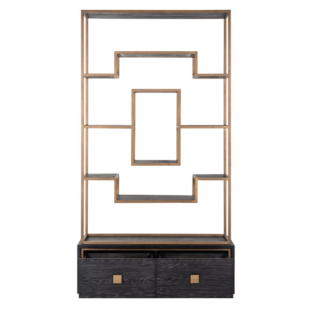 Wandkast Hunter 2-laden (Black rustic) van Richmond Interiors – Luxe comfort op maat van PureWonen. Vraag naar de beste prijs.